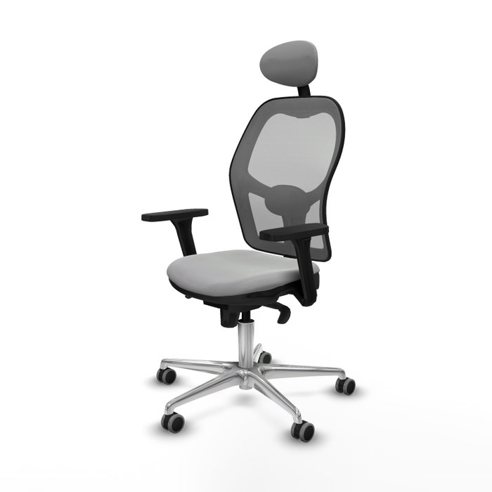 PIQUERAS Y CRESPO Silla de oficina Jorquera con mecanismo Sincro, Gris PIQUERAS Y CRESPO Silla de oficina Jorquera con mecanismo Sincro, Gris