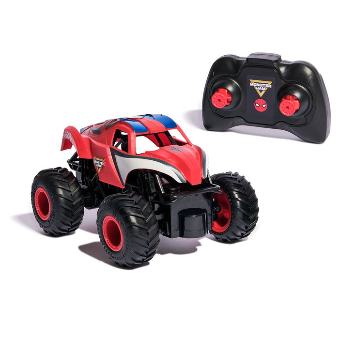 Monster Jam Spin Master Monster Truck RC Spider-Man - Vehículo teledirigido para niños +4 años