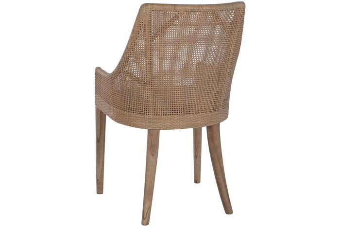 DKD Home Decor Silla Mindi Poliéster Gris DKD Home Decor Silla Mindi Poliéster Gris