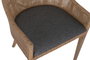DKD Home Decor Silla Mindi Poliéster Gris