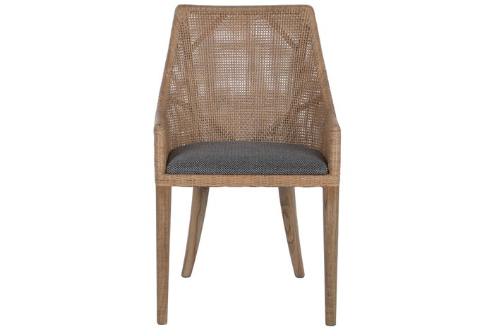 DKD Home Decor Silla Mindi Poliéster Gris DKD Home Decor Silla Mindi Poliéster Gris