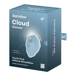 Satisfyer Cloud Dancer Vibrador de Doble Pulsación de Aire Azul para Mujer