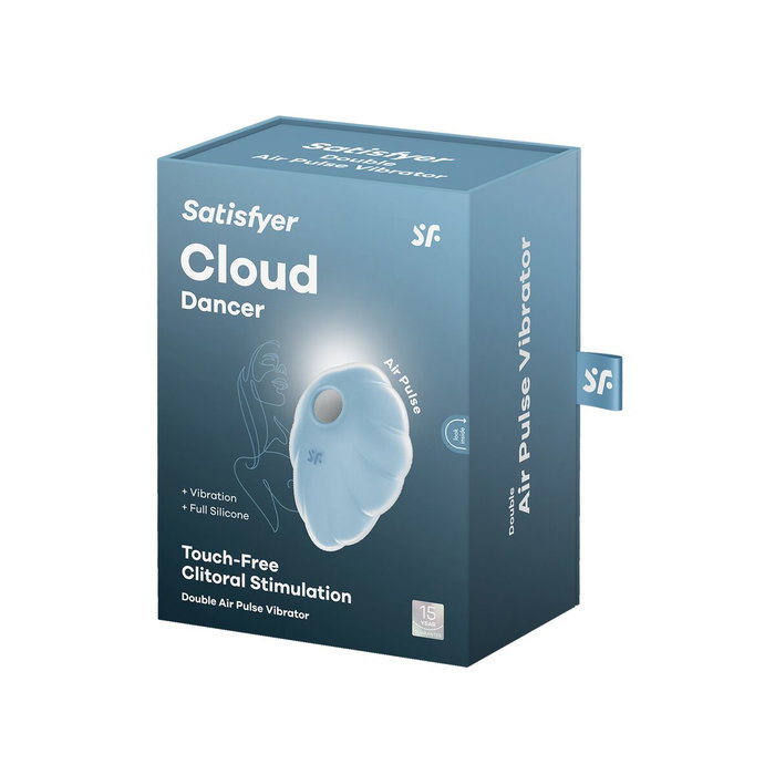 SATISFYER Cloud Dancer Vibrador Clitoridiano Doble Pulso de Aire Azul