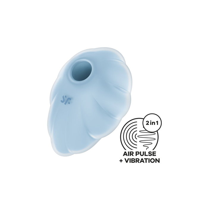 SATISFYER Cloud Dancer Vibrador Clitoridiano Doble Pulso de Aire Azul