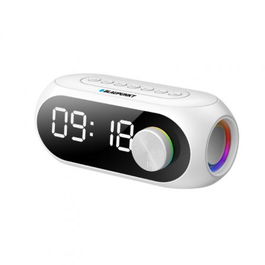 BLAUPUNKT Altavoz Bluetooth con Reloj Despertador, Radio FM, USB, AUX y Ranura SD