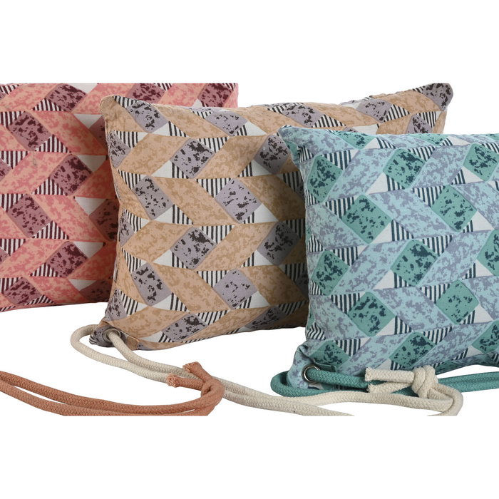 DKD Home Decor Pack de 3 Cojines Surtidos Playa 20x10x30 cm