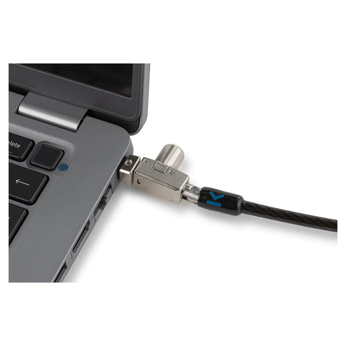 Kensington Candado Fino con Llave N17 2.0 para Portátil, Doble Cabezal, Ranura tipo Wedge, Negro/Plata