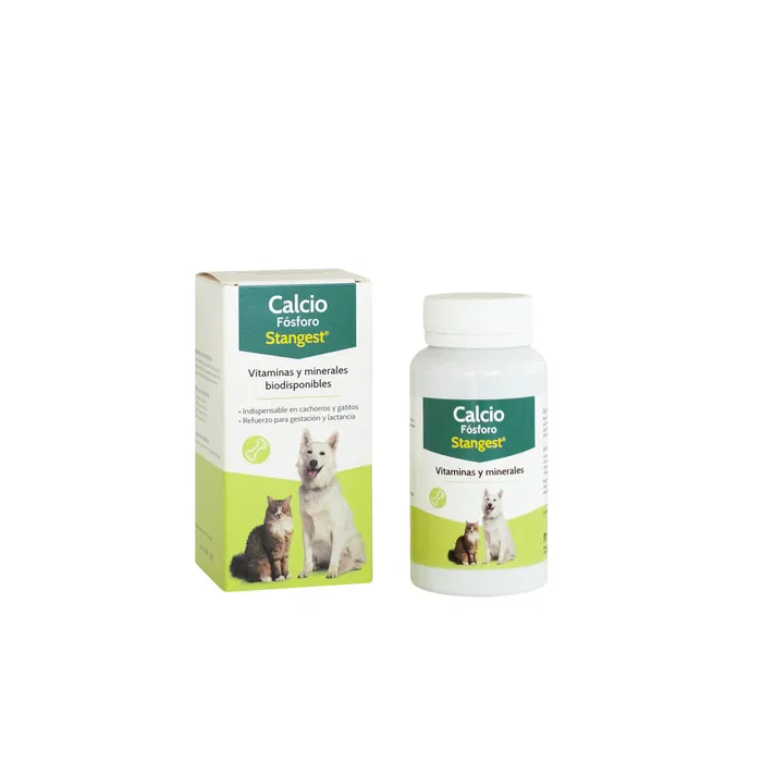 Stangest Calcio Fósforo 100 Comprimidos para Perros y Gatos - Crecimiento y Dentición Stangest Calcio Fósforo 100 Comprimidos para Perros y Gatos - Crecimiento y Dentición