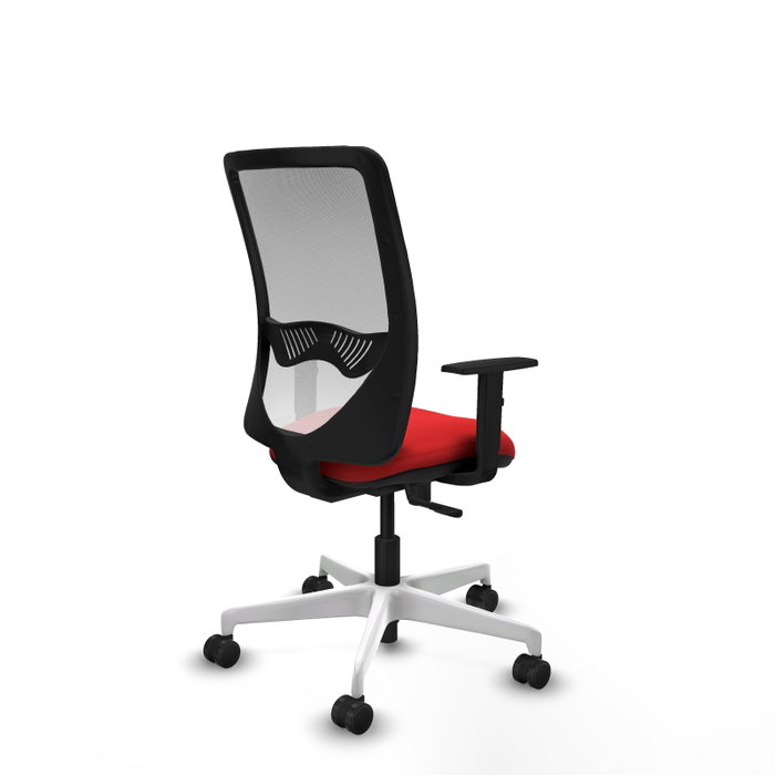PIQUERAS Y CRESPO Silla de oficina Zulema Rojo y Blanco
