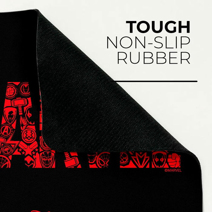 ERT GROUP Alfombrilla Ratón Disney Marvel Antideslizante Goma Espumada Comodidad Muñeca 22x18x2cm