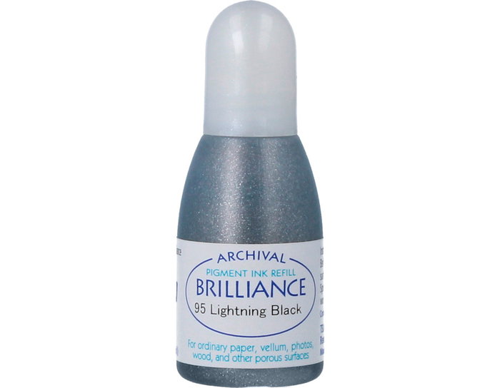 Tsukineko Tinta BRILLIANCE Negro Relámpago Efecto Nacarado 20ml Tsukineko Tinta BRILLIANCE Negro Relámpago Efecto Nacarado 20ml