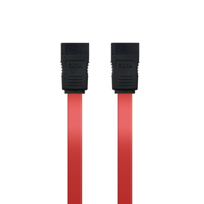 Nanocable Cable SATA II 0,5 m Macho/Macho Negro y Rojo