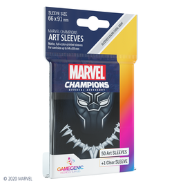 Gamegenic Fundas Protectoras Ilustradas Oficiales para Cartas Marvel Champions Black Panther 50+1 Unidades Tamaño Estándar