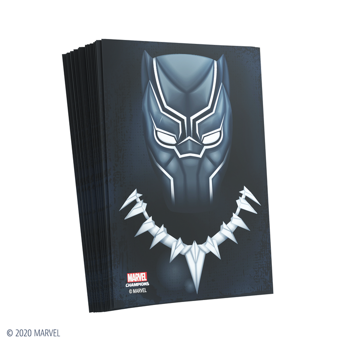 Gamegenic Fundas Protectoras Ilustradas Oficiales para Cartas Marvel Champions Black Panther 50+1 Unidades Tamaño Estándar