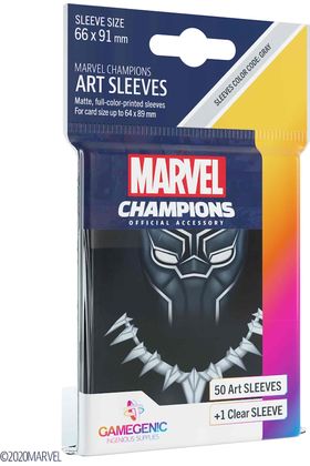 Asmodee Editions Iberica Slu Fundas Marvel Champions Black Panther (50)