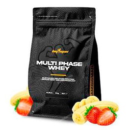 BIGMAN Multi-Phase Whey 1 Kg Fresa-Plátano Proteína de Liberación Sostenida para Deportistas