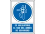 Syssa Señal de Obligación: Obligatorio Uso de Arnés de Seguridad en PVC 245x345 mm