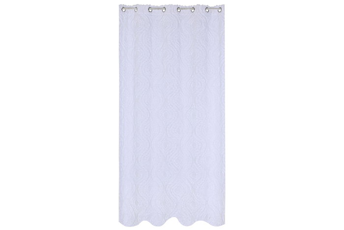DKD Home Decor Embroidery white 1c24 Cojín Shabby Crudo Algodón Bordado 45x45 cm (2 Unidades)