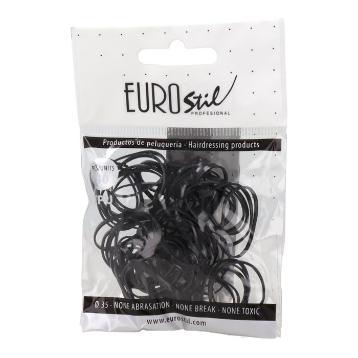 EuroStil Bolsa de 50 Gomas Negras TPU EuroStil Bolsa de 50 Gomas Negras TPU