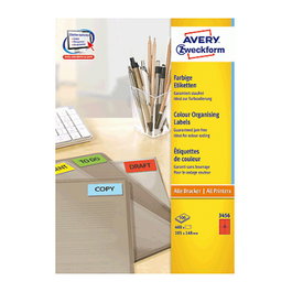 AVERY Zweckform Etiquetas 3456 rojo 105,0 x 148,0 mm
