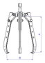 Forza Extractor Mecánico de 3 Patas Largas 270x280