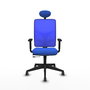 PIQUERAS Y CRESPO Silla de oficina Motilla Azul con Mecanismo Sincro/Traslack