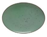 Fuente Oval 31 cm Dots Menta