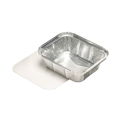 STARPAK Aluschalen mit Deckel 500 ml silber STARPAK Aluschalen mit Deckel 500 ml silber