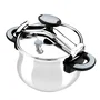 BRA Olla a Presión New Star A185501, Acero Inoxidable 18/10, 4.5 Litros Ø22cm, Aptas para Inducción y Gas, Cuerpo Lavavajillas
