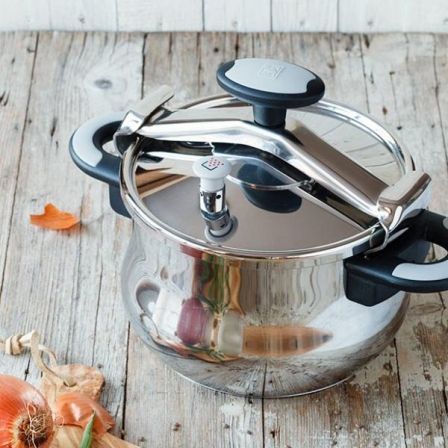 Bra Olla a Presión New Star A185501 Ø22cm 4.5L Acero Inoxidable Apta para Inducción