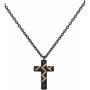 Police Collar Munnar Pendant SS Black para Hombre