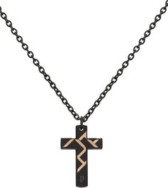 Police Collar Munnar Pendant SS Black para Hombre