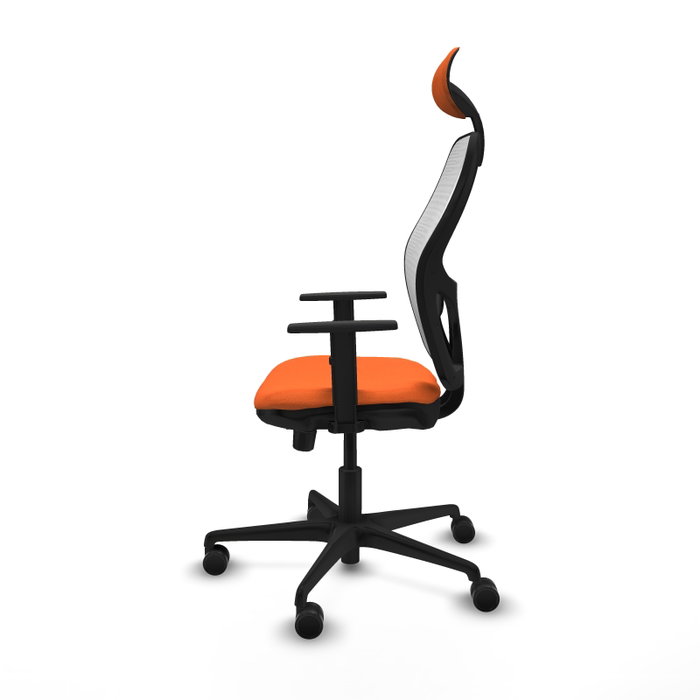 PIQUERAS Y CRESPO Silla de oficina Jorquera Naranja y Blanco