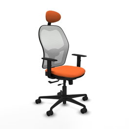 PIQUERAS Y CRESPO Silla de oficina Jorquera Naranja y Blanco