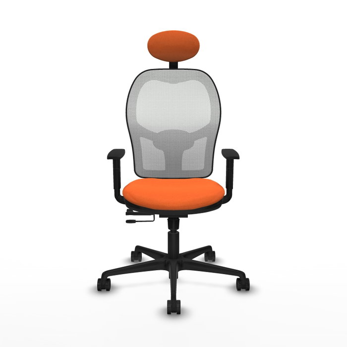 PIQUERAS Y CRESPO Silla de oficina Jorquera Naranja y Blanco