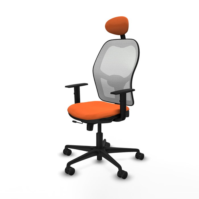 PIQUERAS Y CRESPO Silla de oficina Jorquera Naranja y Blanco