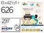 Avery Etiquetas Adhesivas Papel Satinado Oro/Plata Láser, Surtido 626 Unidades