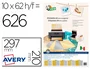 Avery Etiquetas Adhesivas Papel Satinado Oro/Plata Láser, Surtido 626 Unidades