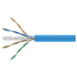 EQUIP 404542 Cable de Red Cat6a U/UTP LSZH, Azul, 305m, Dca