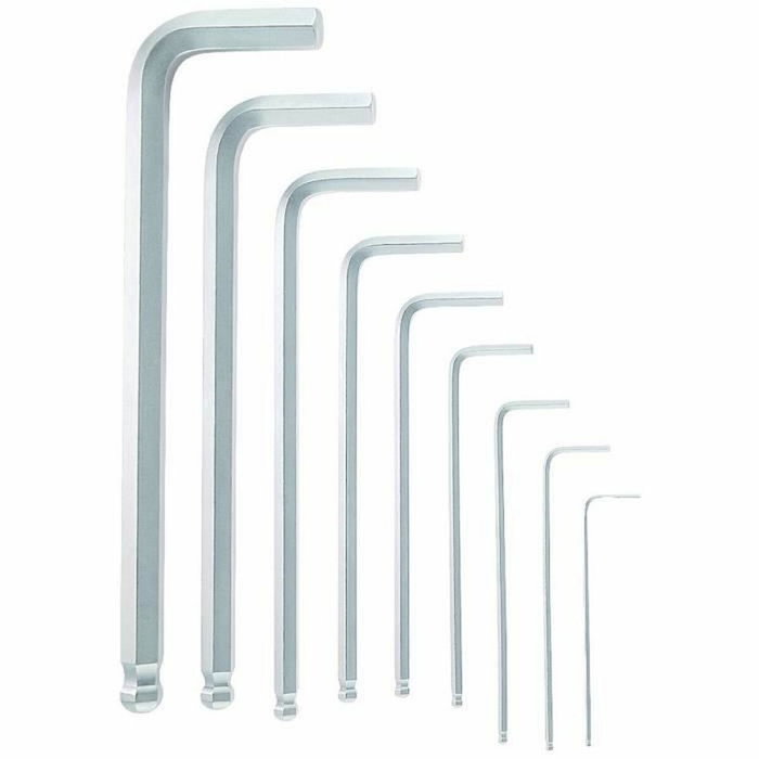 Bosch Professional Juego de 9 llaves macho para tornillos con hexágono interior
