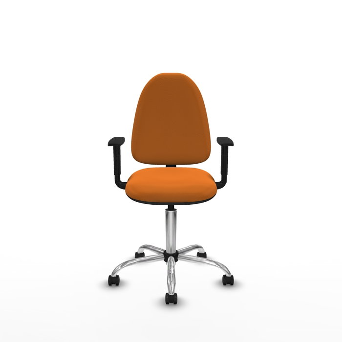 PIQUERAS Y CRESPO Silla de oficina Aýna Naranja con Brazos 1D