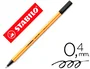 Stabilo Point 88 Rotulador Punta Fina Negro 0,4 mm Caja de 10 Unidades