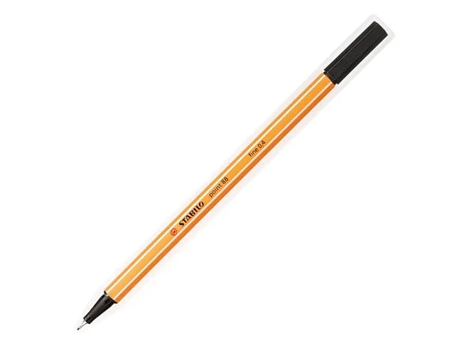 Stabilo Point 88 Rotulador Punta Fina Negro 0,4 mm Caja de 10 Unidades