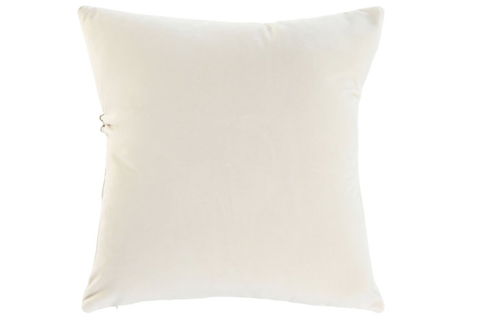 DKD Home Decor Cojín PU Blanco 45x10x45 650 GSM