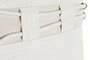 DKD Home Decor Cojín PU Blanco 45x10x45 650 GSM