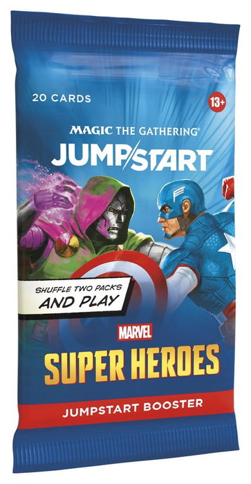 Wizards of the Coast Magic the Gathering Marvel Super Heroes Sobres de Jumpstart (24) inglés Wizards of the Coast Magic the Gathering Marvel Super Heroes Sobres de Jumpstart (24) inglés