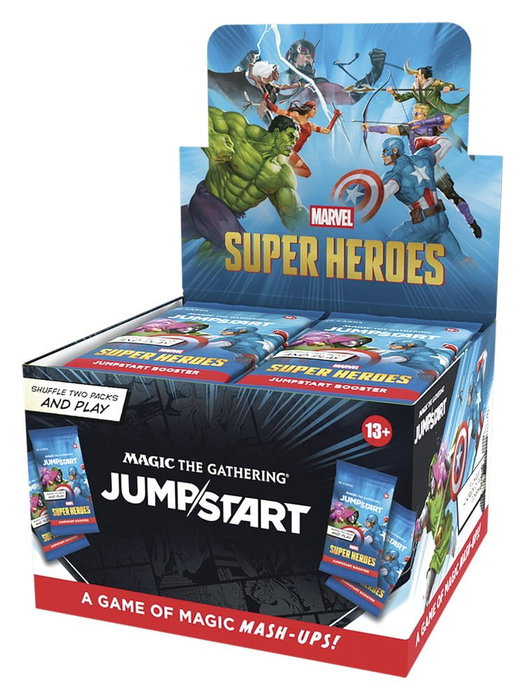 Wizards of the Coast Magic the Gathering Marvel Super Heroes Sobres de Jumpstart (24) inglés Wizards of the Coast Magic the Gathering Marvel Super Heroes Sobres de Jumpstart (24) inglés
