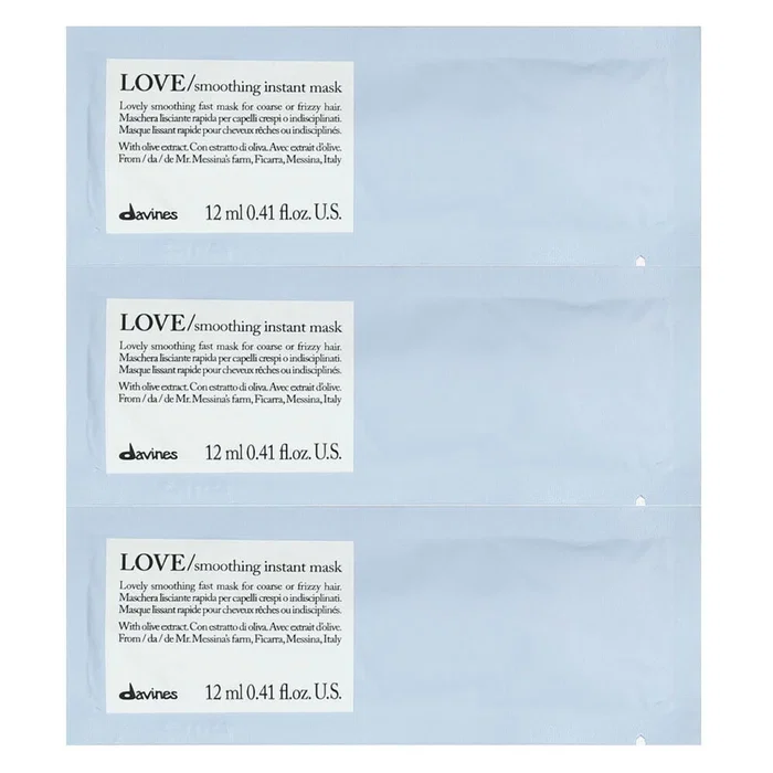 Davines Love Smoothing Mascarilla crema de tratamiento capilar 12 x 12 ml Davines Love Smoothing Mascarilla crema de tratamiento capilar 12 x 12 ml