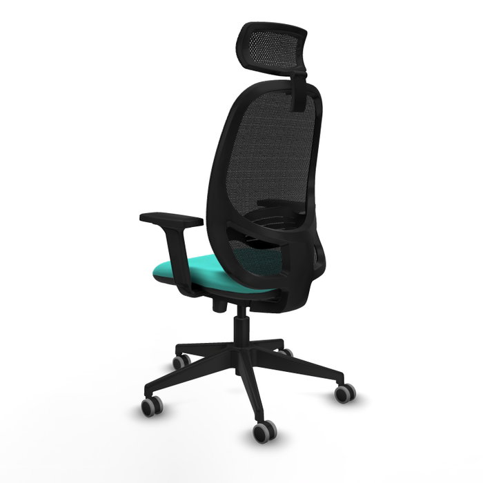 PIQUERAS Y CRESPO Silla de oficina Cilanco Turquesa y Negro PIQUERAS Y CRESPO Silla de oficina Cilanco Turquesa y Negro