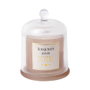 Home Deco Factory Vela con Campana de Cristal Aroma Ámbar